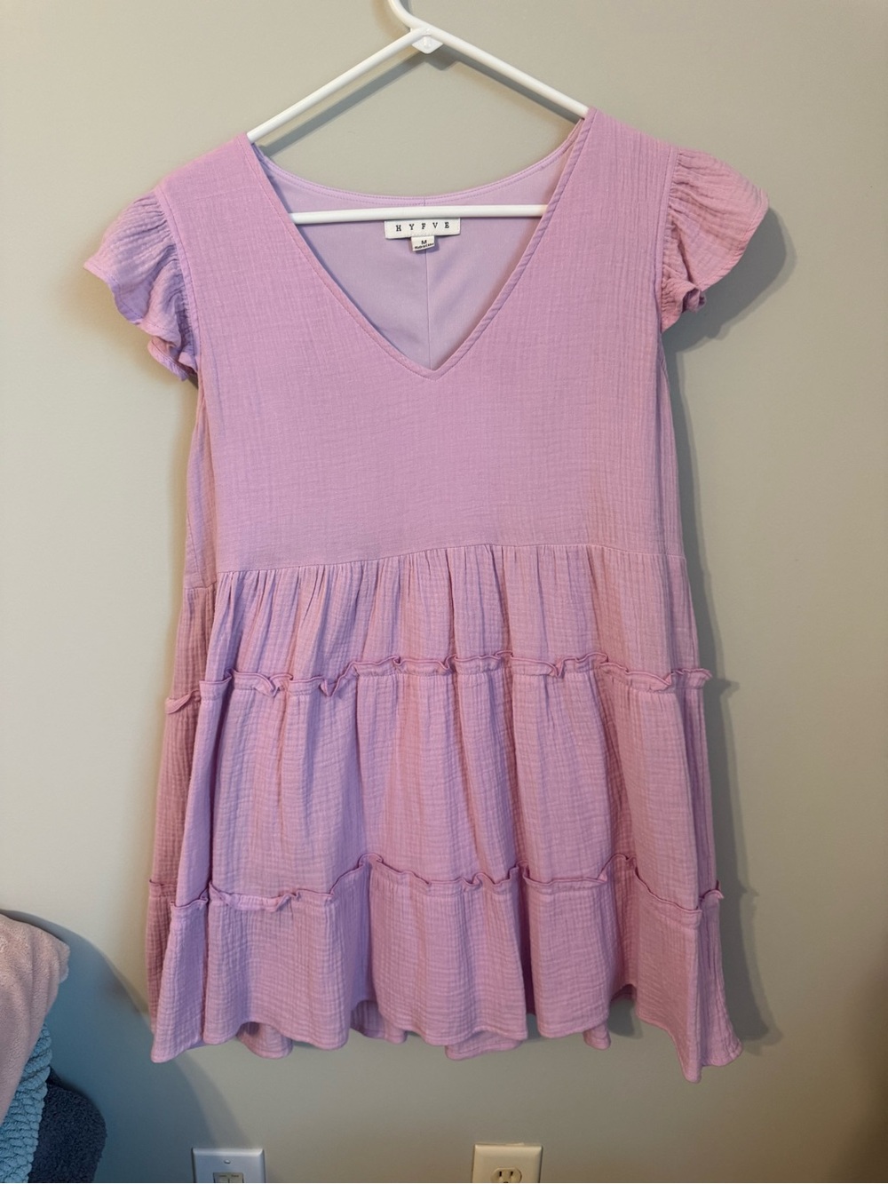 HYFVE Purple Ruffle Dress